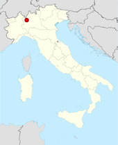 Милан на карте